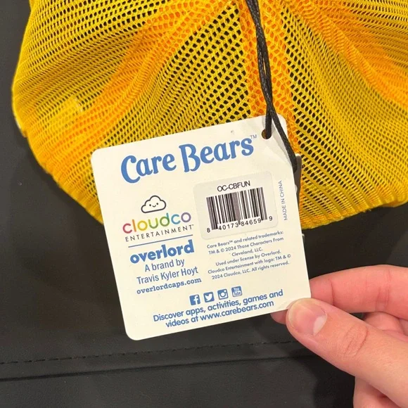 Care Bears Yellow Plush Cap for Kids - Picture 2 of 3